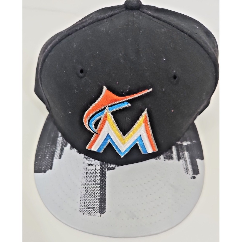 Miami Marlins MLB New Era 59fifty Baseball Hat 7 3/4 New